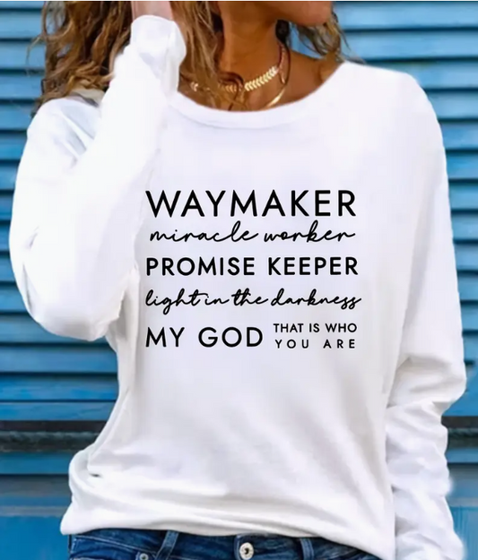 “Waymaker” Long Sleeve Faith Tee