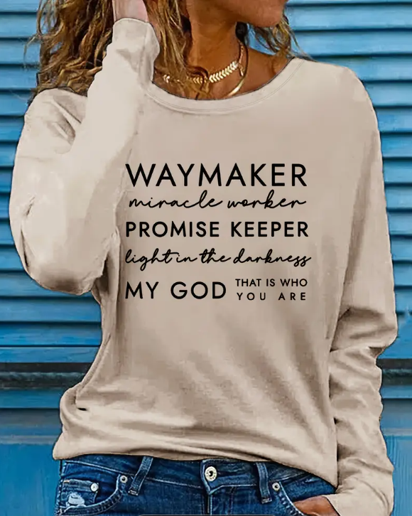 “Waymaker” Long Sleeve Faith Tee