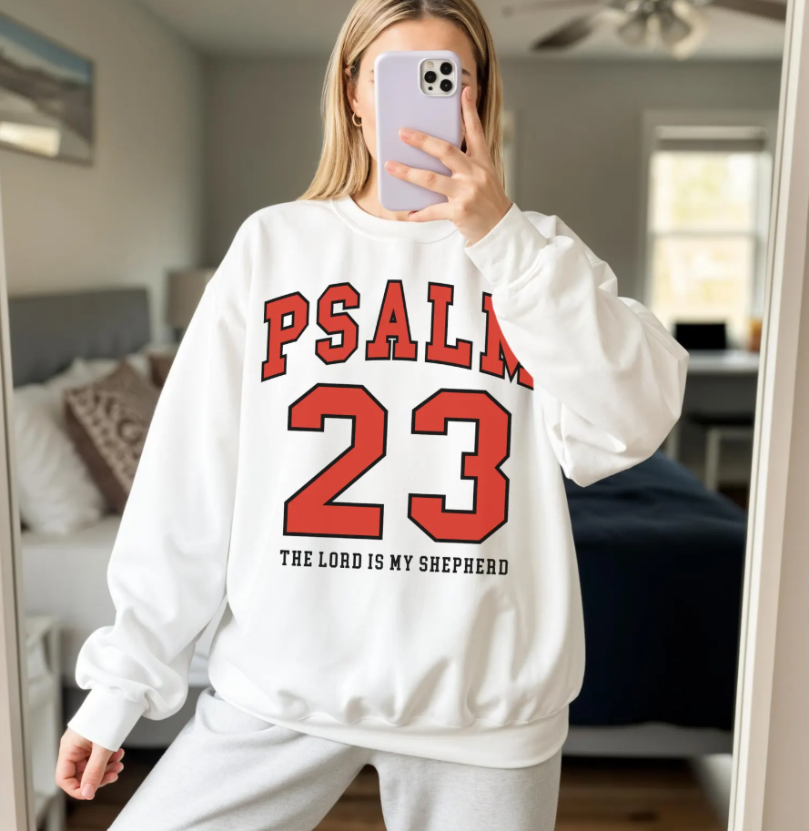 Psalm 23 Sweatshirt – The Lord is My Shepherd