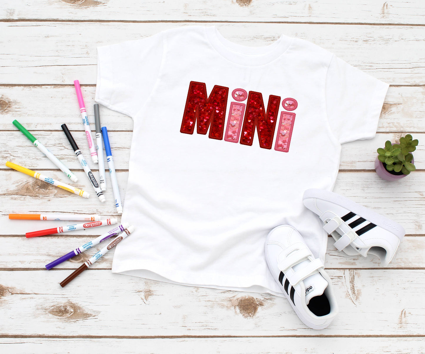 1x ( MAMA DADDY ) + 2x MINI  |  White T-Shirts