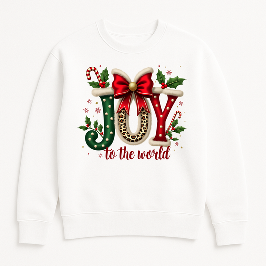 Joy to the World Christmas Collection – Hoodies, Crewnecks, Mugs & Glass Tumbler