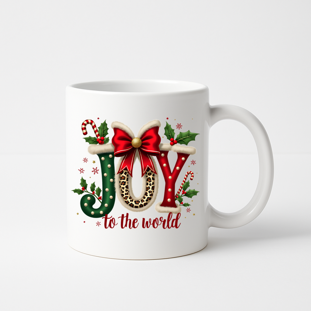 Joy to the World Christmas Collection – Hoodies, Crewnecks, Mugs & Glass Tumbler
