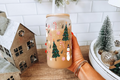 Christmas Themed Glass Tumblers