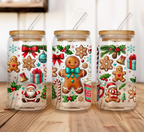 Christmas Themed Glass Tumblers